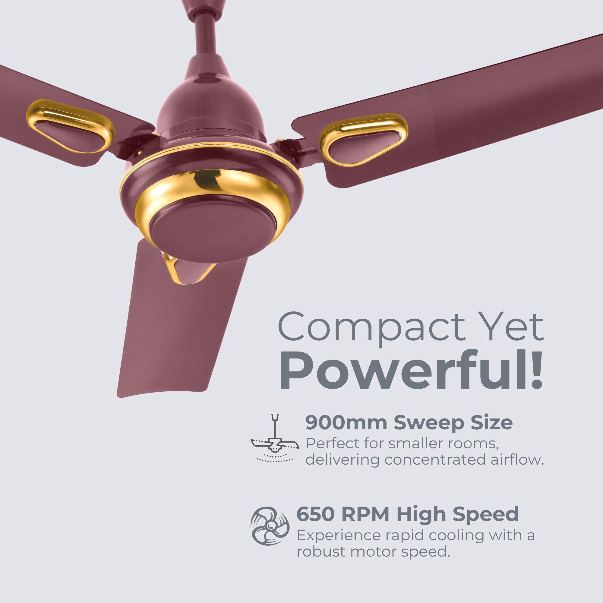 Indo Kohinoor 900mm Ceiling Fan | Perfect Kitchen Ceiling Fan (35 Inch)