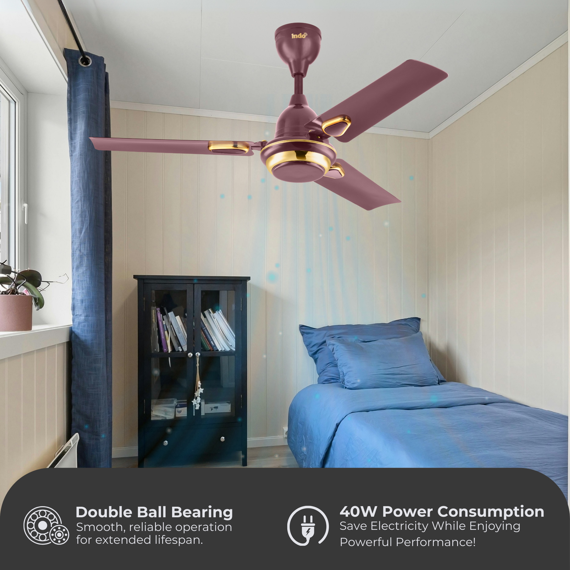 Indo Kohinoor 900mm Ceiling Fan | Perfect Kitchen Ceiling Fan (35 Inch)