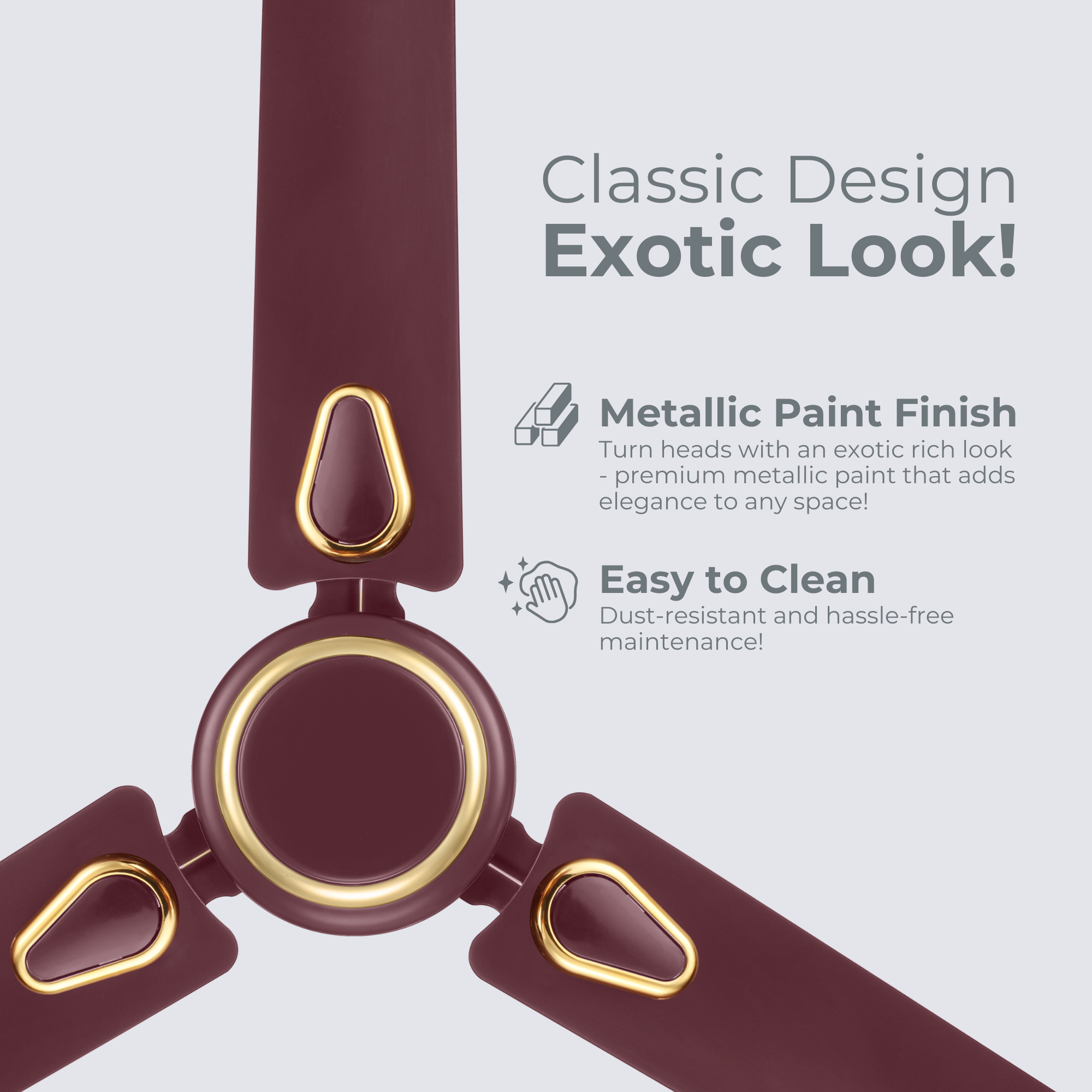 Indo Kohinoor 900mm Ceiling Fan | Perfect Kitchen Ceiling Fan (35 Inch)