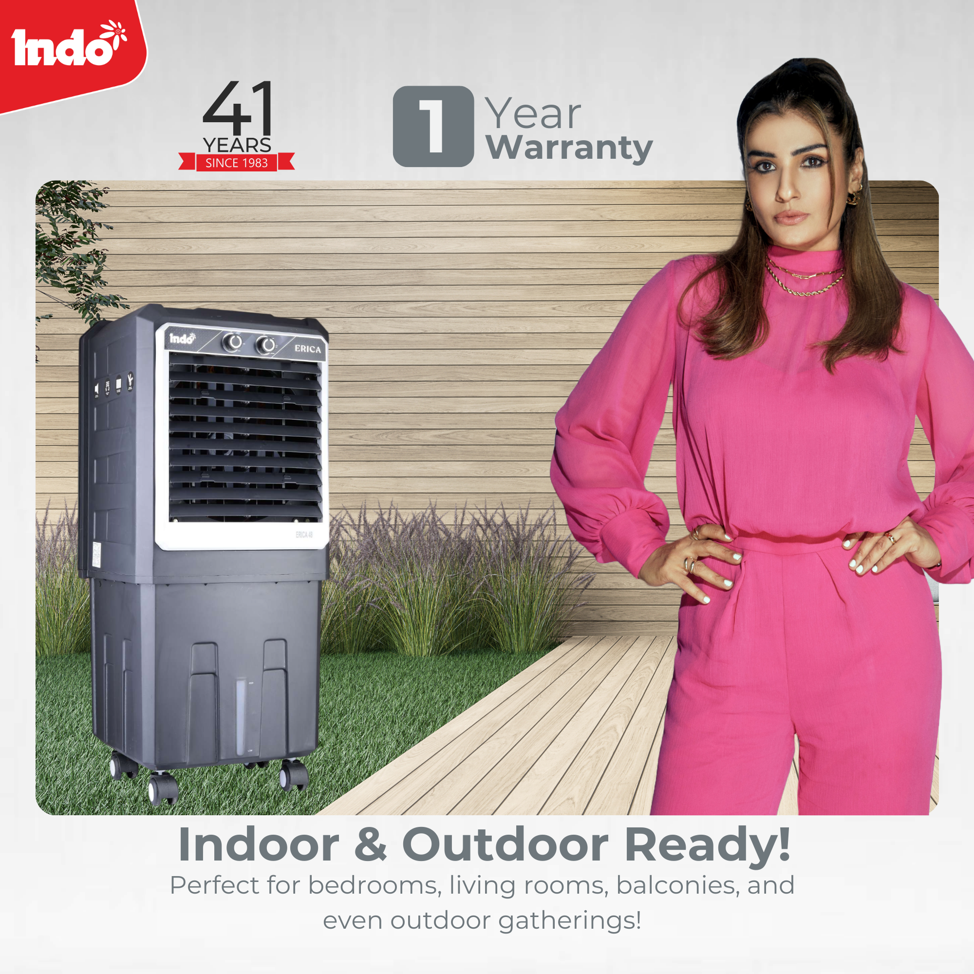 Indo 48 Litres Cooler ERICA 12 Inches Air Cooler For Home