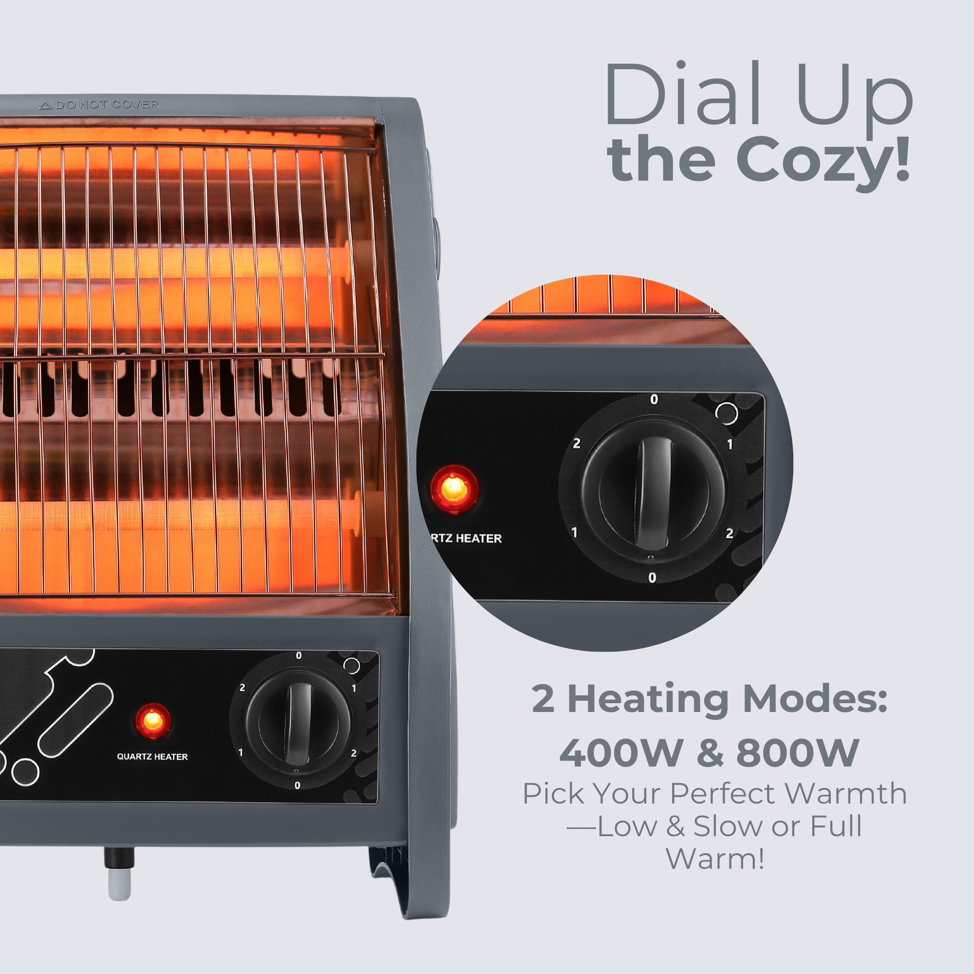 Indo 400/800 Watts Zolta Portable Electric Room Heater