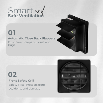 Exhaust Fan 8inch Metal Body - Copper Winding - Black - National Ex Price In Pakistan - View