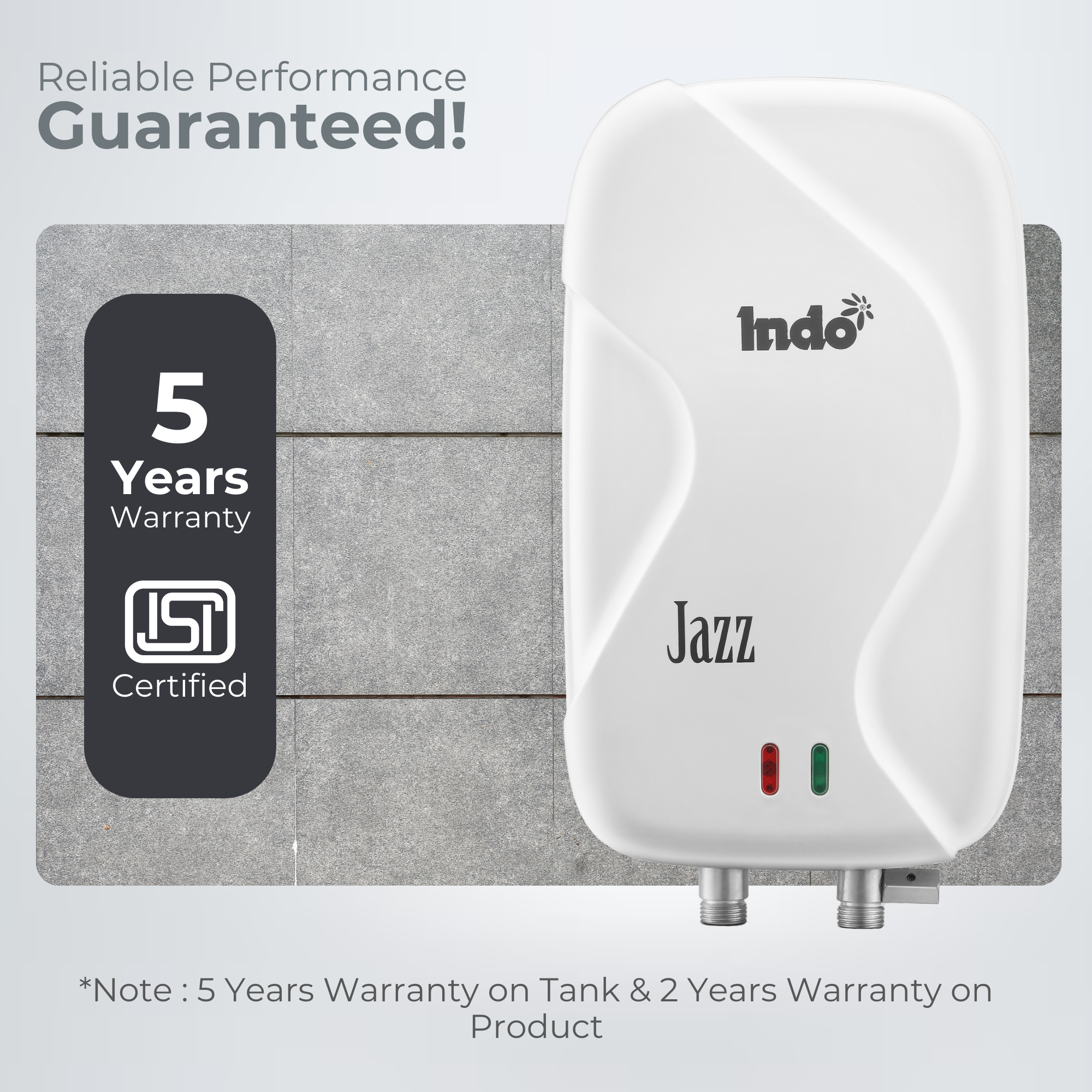 Indo Jazz 3 Litre Instant Water Heater For Bathroom & Kitchen