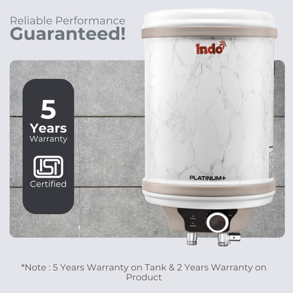 Indo Platinum Plus 10 Litre Geyser/Water Heater For Bathroom