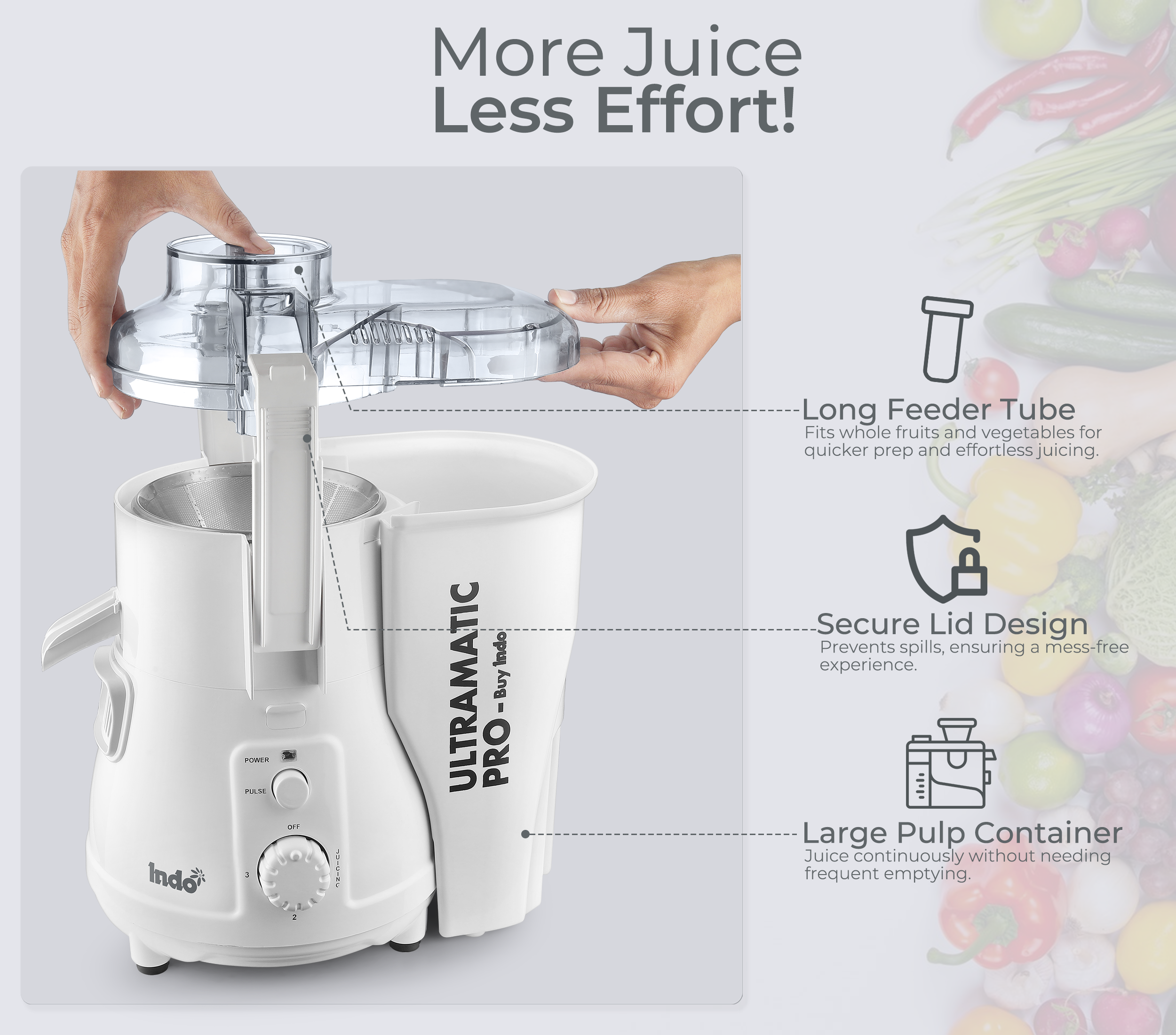 Indo Ultramatic Pro Best Juicer Mixer Grinder